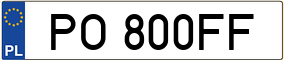 Trailer License Plate